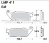 Fékbetét AP RACING (LMP411SM) 