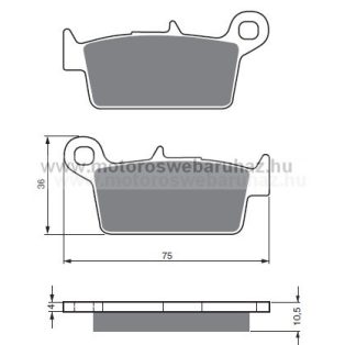 Fékbetét GoldFren (003/S3)