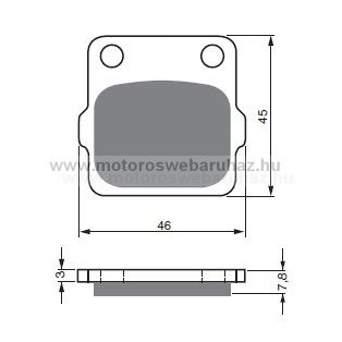 Fékbetét GoldFren (007/S3)