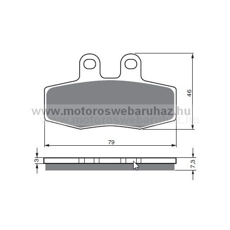 Fékbetét GoldFren (010/S3)