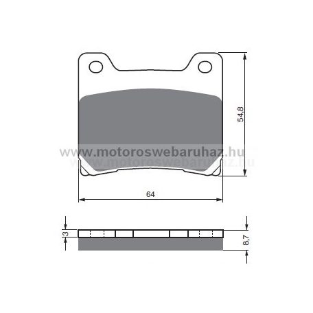 Fékbetét GoldFren (015/S3)