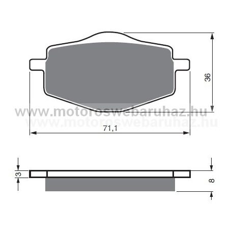 Fékbetét GoldFren (018/S3)