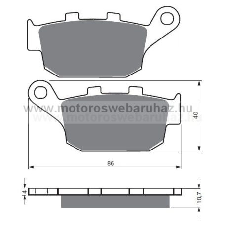 Fékbetét GoldFren (020/S3)