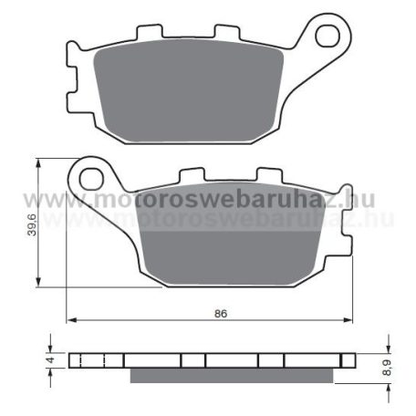 Fékbetét GoldFren (021/S3)