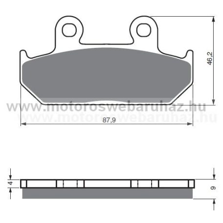 Fékbetét GoldFren (024/S3)