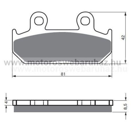 Fékbetét GoldFren (025/S3)