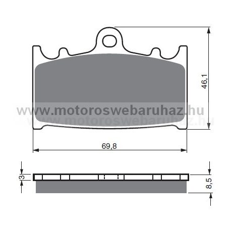 Fékbetét GoldFren (032/S3)