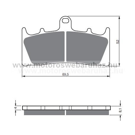 Fékbetét GoldFren (039/S3)