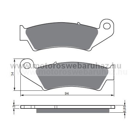 Fékbetét GoldFren (041/S3)