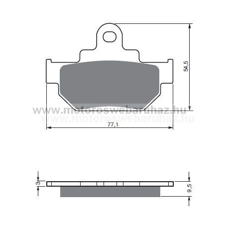 Fékbetét GoldFren (046/S3)