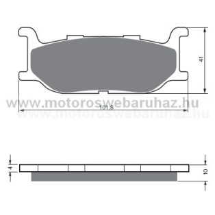 Fékbetét GoldFren (048/S3)