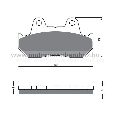 Fékbetét GoldFren (049/S3)
