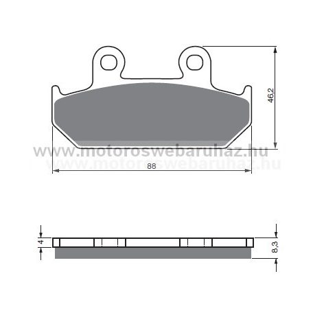Fékbetét GoldFren (051/S3)