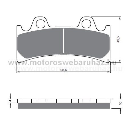 Fékbetét GoldFren (054/S3)