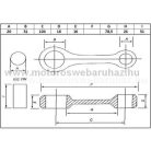 Hajtókar szett MEC.EUR. (0622A)(MECBA339/SC) HONDA NSR125