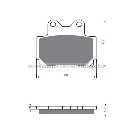 Fékbetét GoldFren (067/S3)