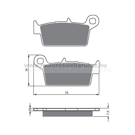 Fékbetét GoldFren (071/S3)
