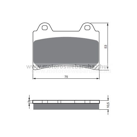 Fékbetét GoldFren (073/S3)