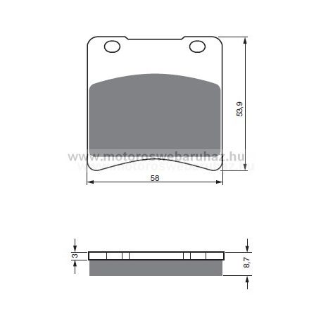 Fékbetét GoldFren (085/S3)