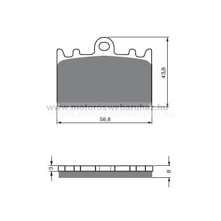 Fékbetét GoldFren (090/S3)