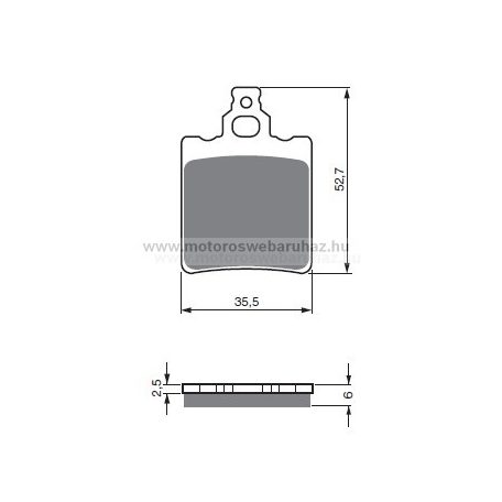Fékbetét GoldFren (096/S3)