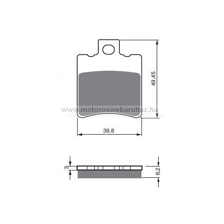 Fékbetét GoldFren (098/S3)