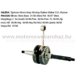 Főtengely RMS PIAGGIO 50 / GILERA 50 széria (100010202)