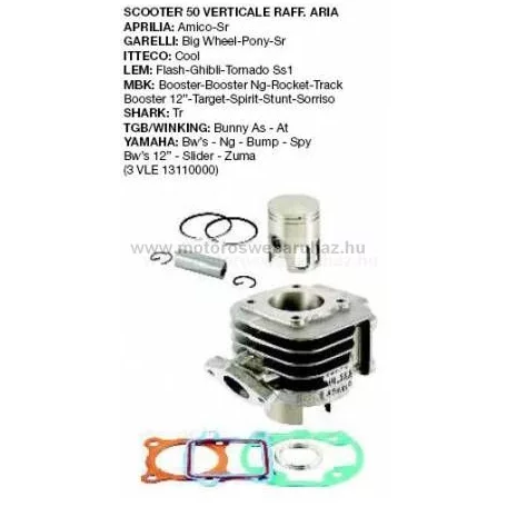 Hengerszett RMS BWS 50ccm (100080042)