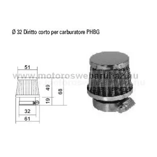 Levegőszűrő RMS (100601000) TUNING 32mm RACING