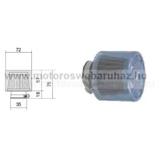 Levegőszűrő RMS (100601090) TUNING 35mm RACING ANTI AQUA!