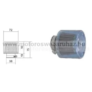 Levegőszűrő RMS (100601100) TUNING 38mm RACING ANTI AQUA!