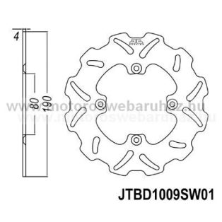 Féktárcsa JT (JTD1009SC01)