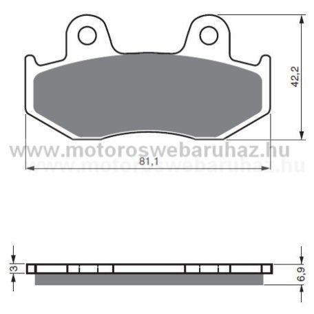 Fékbetét GoldFren (103/S3)