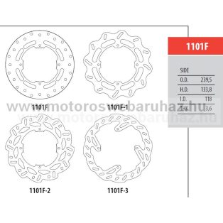 Féktárcsa GOLDFREN (1101F-1)
