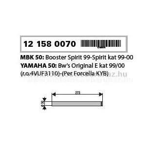 Villa krómszár RMS (121580070) YAMAHA BWS ORIGINALE