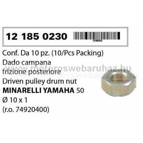 Anya M10x1 (121850230) YAMAHA KUPLUNG-hoz RMS 