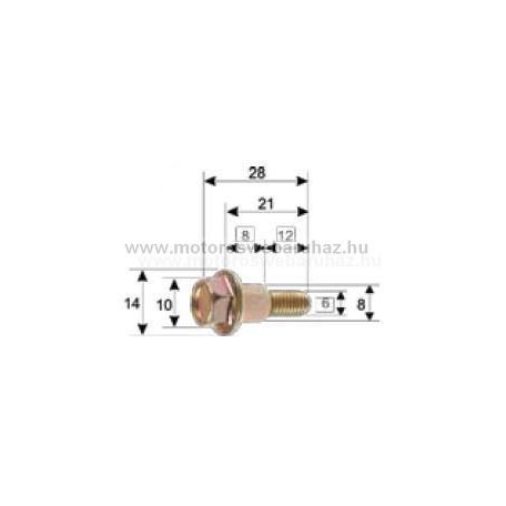 Idomcsavar RMS (121856080) M6x28mm