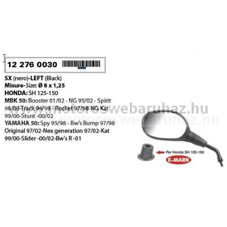 TÜKÖR RMS (122760030) YAMAHA BWS, SPY, SLIDER BAL