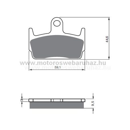 Fékbetét GoldFren (131/S3)