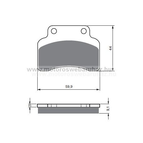 Fékbetét GoldFren (136/S3)