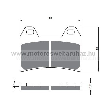 Fékbetét GoldFren (141/S3)