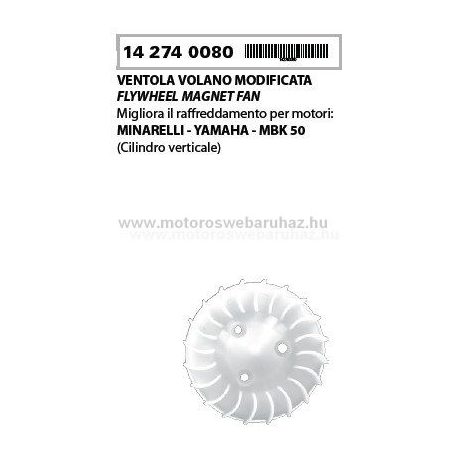 Ventillátorlapát RMS (142740080) YAMAHA FEHÉR színű