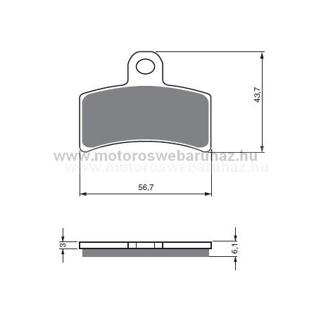 Fékbetét GoldFren (143/S3)