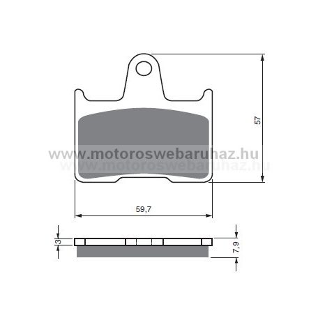 Fékbetét GoldFren (148/S3)