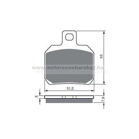 Fékbetét GoldFren (152/S3)