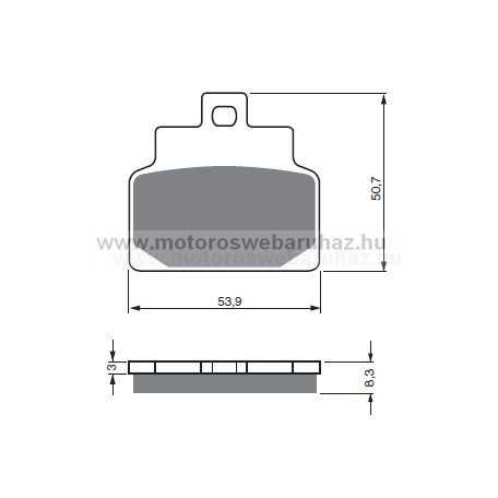 Fékbetét GoldFren (170/S3)