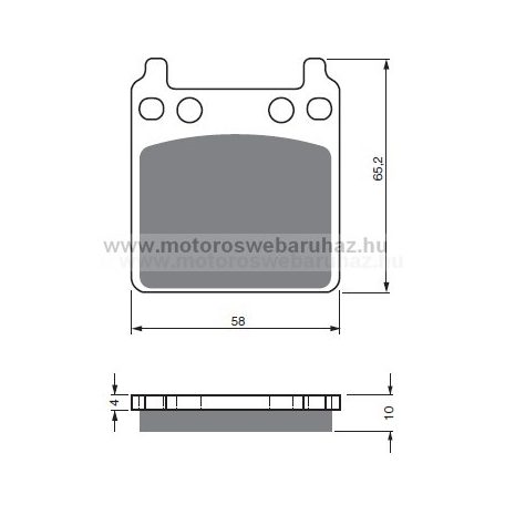 Fékbetét GoldFren (171/S3)