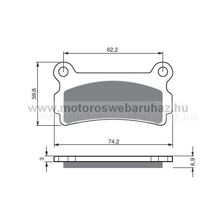 Fékbetét GoldFren (180/S3)