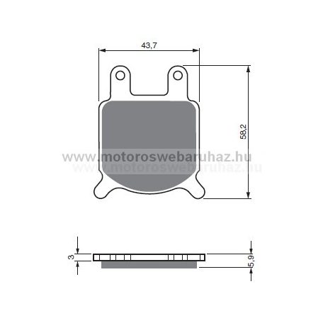 Fékbetét GoldFren (184/S3)