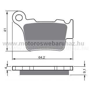 Fékbetét GoldFren (191/S3)